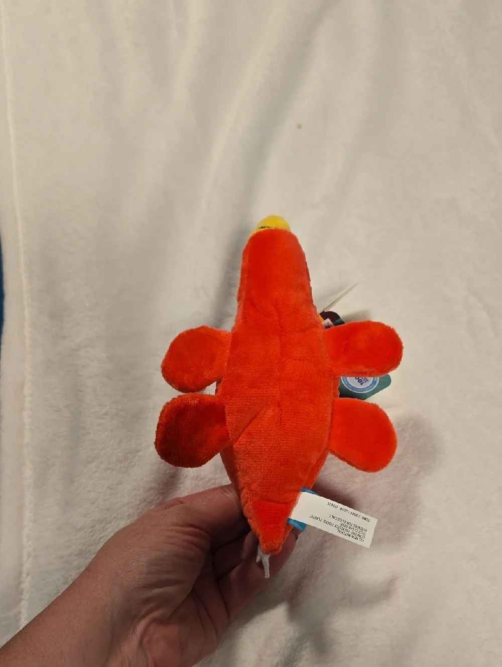 Bark‎ Stella Stegosaurus Plush Dog Toy - Orange, Yellow & Teal Small 0-20 Pounds